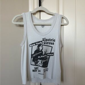 Brandy Melville White Ribbed Tank